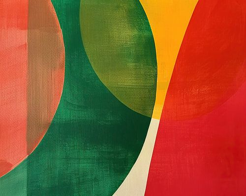 Œuvre d'art moderne et colorée