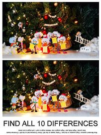 Image de recherche de 10 différences des fubby's de Noël.