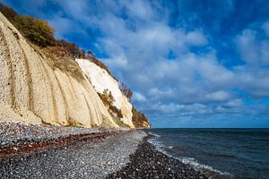 Ostseeküste auf der Insel Moen in Dänemark