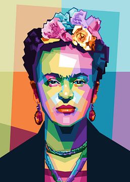 Frida pop-art WPAP van SPLCHR