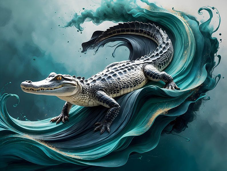 ? &quot;Primal Water - The Mystical Alligator&amp;quot ; ? par Manuela Dekkers