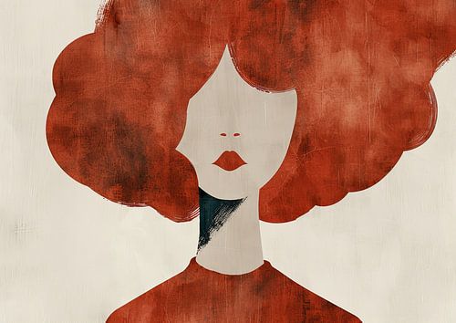 Porträt minimalistische Malerei