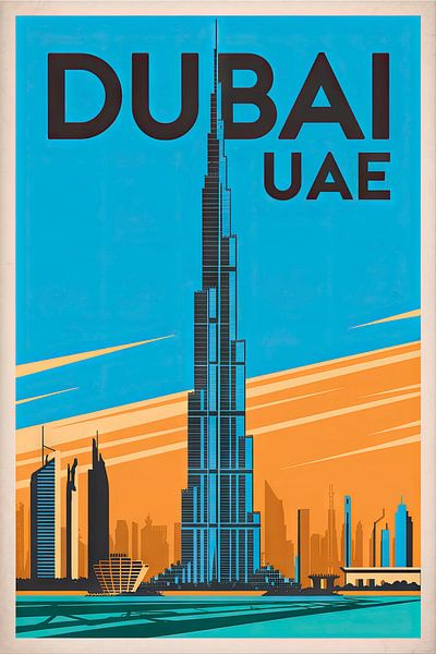 Dubai, United Arab Emirates. by Poster Art Shop