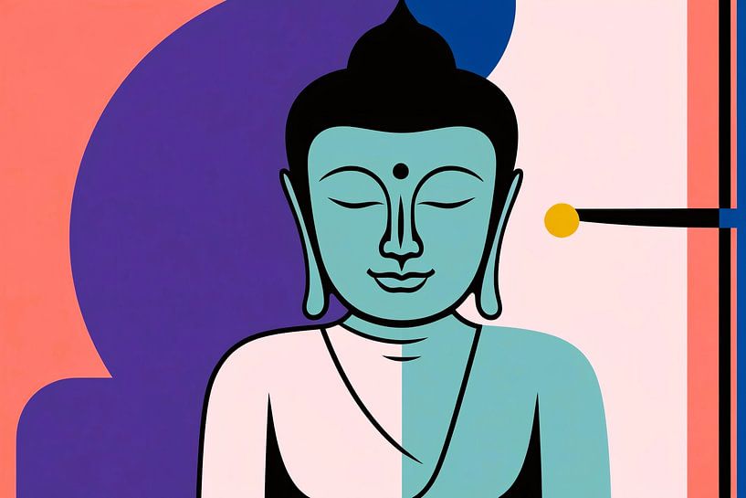 Buddha im minimalistischen Design von Imperial Art House