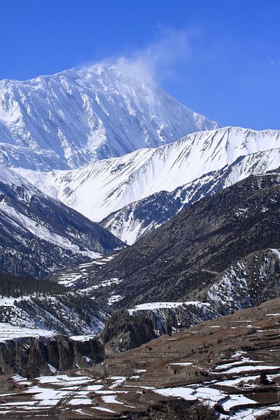 Snow Capped Peak, The Himalayas, Nepal by aidan moran