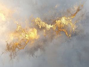 Abstraktes Grau und Gold