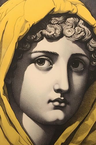 Angel with Yellow Hoodie by But First Framing