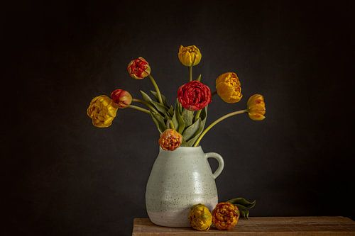 Tulips on vase
