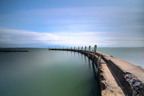 Abandoned work port in Grevelingen Lake, Zeeland