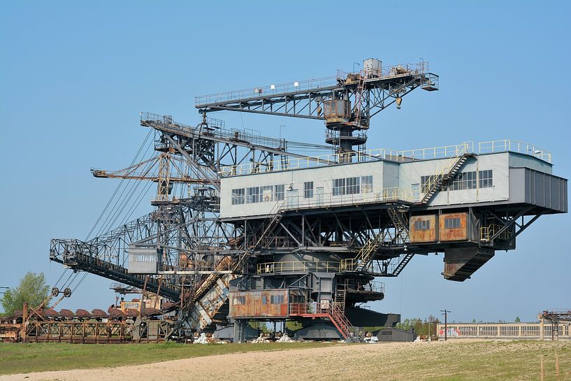 Ehemaliger Kohlebagger im früheren Tagebau Golpa-Nord bei Gräfenhainichen. von Heiko Kueverling