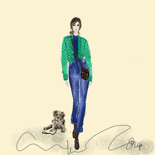 Croquis de mode, Belle journée d'hiver