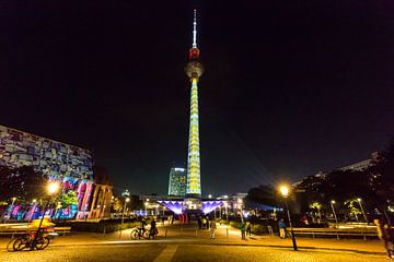 Televisietoren Berlijn - in speciale verlichting van Frank Herrmann