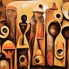 Afrikaanse vormen en kleuren van Bert Nijholt