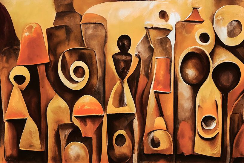 African shapes and colors by Bert Nijholt