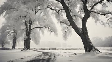 Road to a bench by Anton de Zeeuw