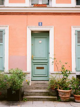 Parijs Frankrijk - Rue Cremieux nummer 8 | Kleurrijke reisfotografie | Voordeur collectie