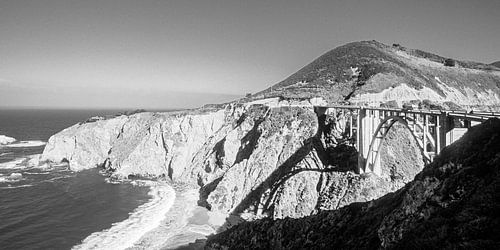 Bixby Creek Bridge, Big Sur, California - analogue b/w photography by Werner Dieterich