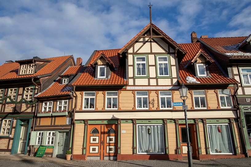 Fachwerkhäuser in Wernigerode, u.a das &quot;Kleinste Haus&quot; von t.ART