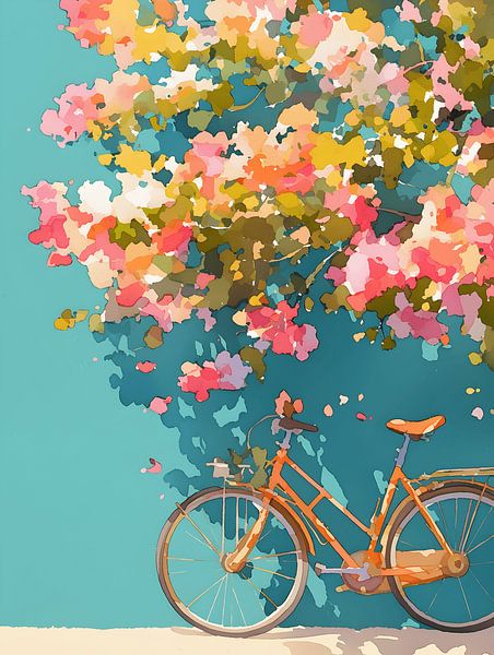 Flowers Bicycle by Gypsy Galleria
