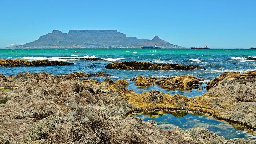 De Tafelberg in Kaapstad van Werner Lehmann