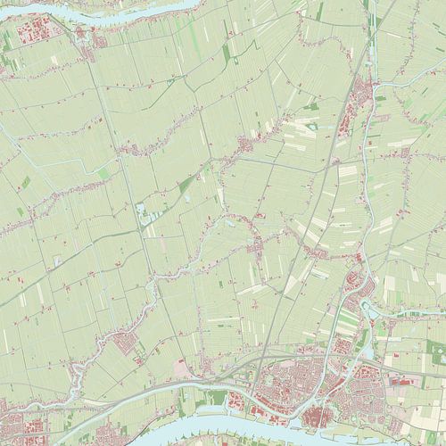 Kaart van Giessenlanden