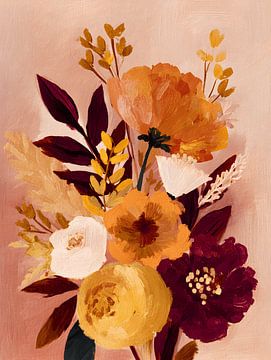Vurige Herfstbloemen van Gypsy Galleria