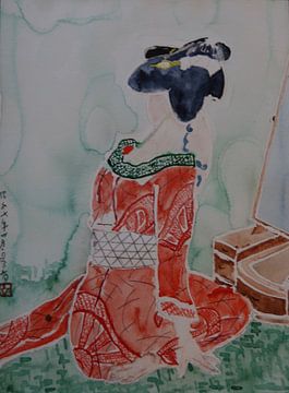 Japanse schone (Geisha), Japanese woman