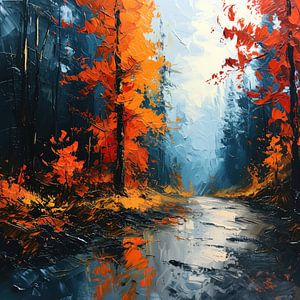 Herbstlicher Waldweg
