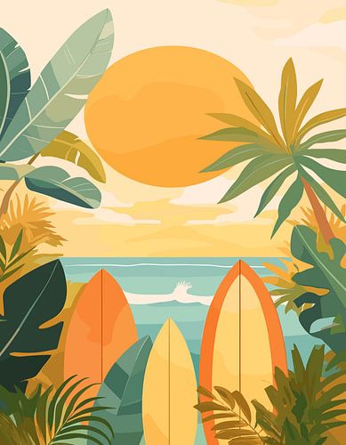 Strand Surf Vibe Uitzicht