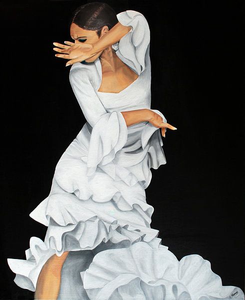Eleganter Schwung - Flamenco, rassig von Carolina Alonso