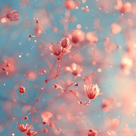 Spring cheer, pink flowers by Studio Allee