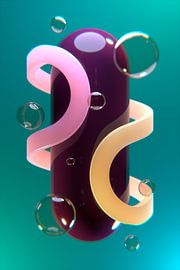 Aubergine Bean on Green by Jörg Hausmann