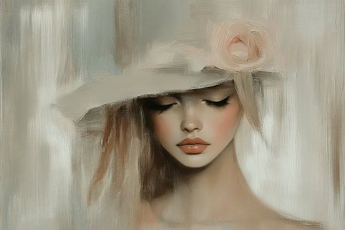 Portret in pastelkleuren