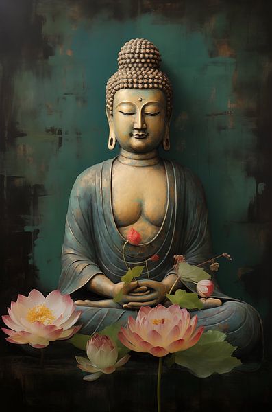 Buddha in Blüte (2) von Brigitta Meijer