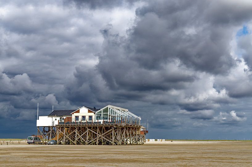 Gewitter in Sankt Peter-Ording von Peter Eckert