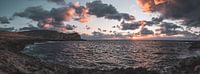 Coucher de soleil dans la baie de Dwejra Gozo, Malte