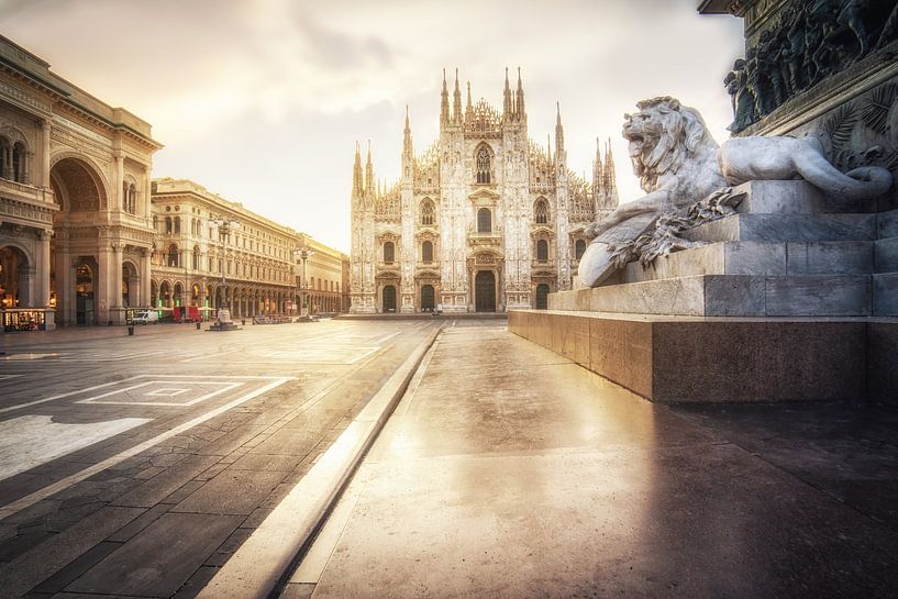 The Whisper of Morning: Piazza del Duomo and the Cathedral in Early Light by Bart Ros