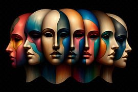 Sieben Gesichter – Farben der Identität