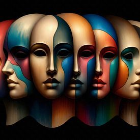 Sieben Gesichter – Farben der Identität von Sabine Wagner