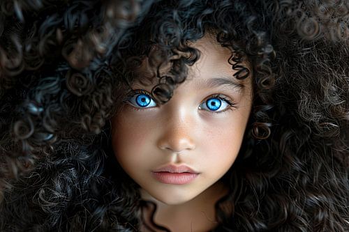 fictief portret met zwarte achtergrond