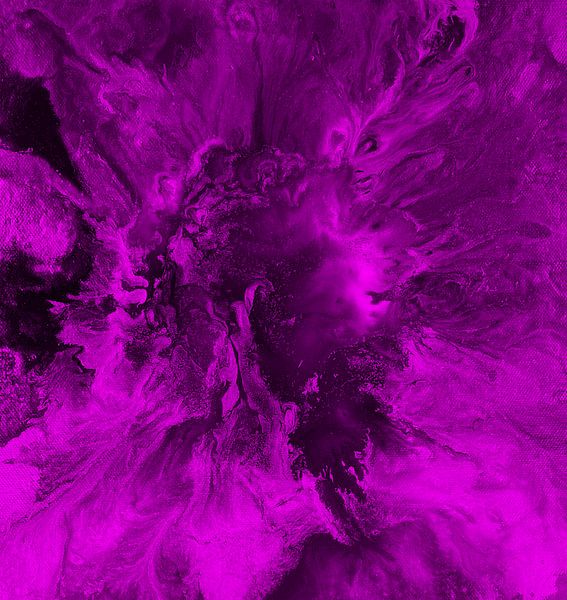Sehnsucht in den Wolken in Magenta von KW Malerei
