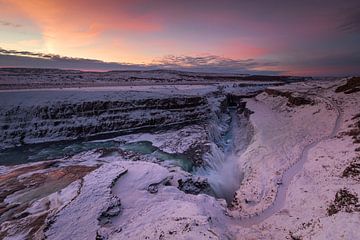 Gulfoss, IJsland van Sven Broeckx