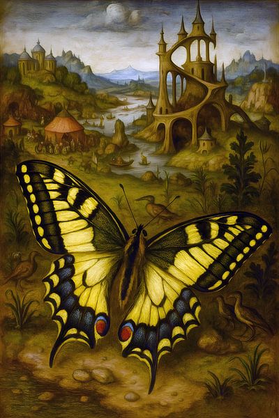 Butterflies painting. by Johannes