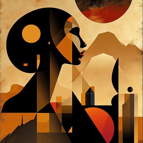 An Abstract Dance of Earth and Female Forms