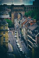 Mittelalterliche Stadtstraße NewCastle, Großbritannien