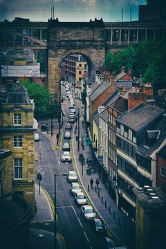 Mittelalterliche Stadtstraße NewCastle, Großbritannien von Corrie Heesbeen