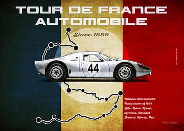 Tour de France Automobile P 904 liggend formaat van Theodor Decker