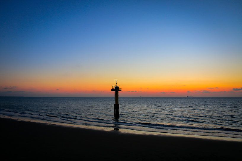 Sunset in cadzand, Zeeland by Julius Koster