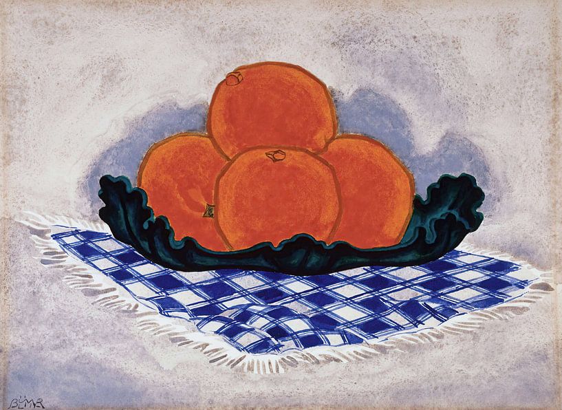 Oscar Bluemner-Sinaasappels van finemasterpiece