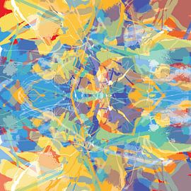 Freude am Malen, digitale Farbe in Aktion